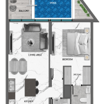 SAMANA Portofino - 1 BEDROOM WITH POOL