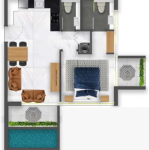 SAMANA Waves 2 - 1 BHK WITH POOL