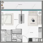 SAMANA Hills South - 1BHK - Type 1