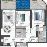 SAMANA Lake Views - 2 BEDROOM WITH POOL