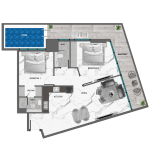 SAMANA Portofino - 2 BEDROOM WITH POOL