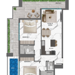 SAMANA Manhattan 2 - 2 BEDROOM WITH POOL