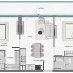 SAMANA Hills South 2 - 2BHK - Type 1