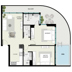 SAMANA Avenue - 2 BHK With Pool